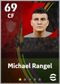 Michael Rangel eFootball 2026 player card — 69 OVR CF
