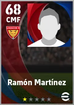 Ramon Martinez eFootball 2026 player card — 68 OVR CMF