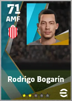 Rodrigo Bogarin eFootball 2026 player card — 71 OVR AMF