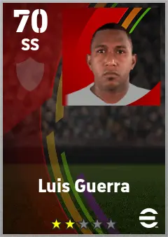 Luis Guerra eFootball 2026 player card — 70 OVR SS