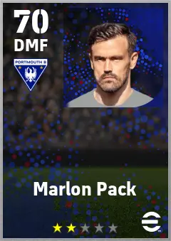 Marlon Pack eFootball 2026 player card — 70 OVR DMF