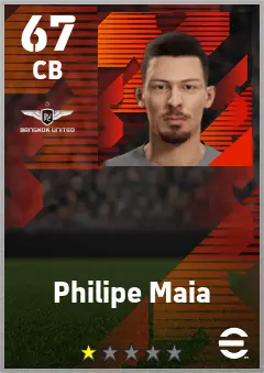 Philipe Maia eFootball 2026 player card — 67 OVR CB