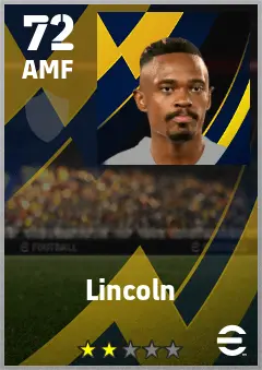 Lincoln eFootball 2026 player card — 72 OVR AMF