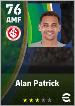 Alan Patrick eFootball 2026 player card — 76 OVR AMF