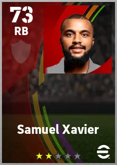 Samuel Xavier eFootball 2026 player card — 73 OVR RB