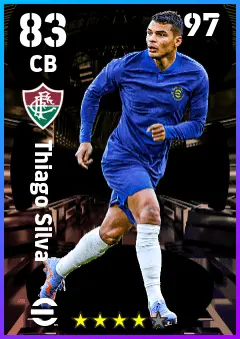 Thiago Silva eFootball 2026 player card — 83 OVR CB