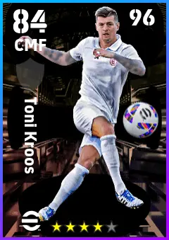 Toni Kroos eFootball 2026 player card — 84 OVR CMF