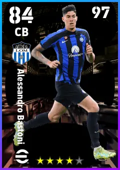 Alessandro Bastoni eFootball 2026 player card — 84 OVR CB