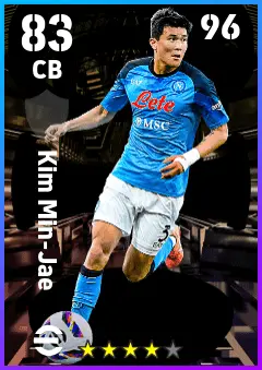 Kim Min-Jae eFootball 2026 player card — 83 OVR CB