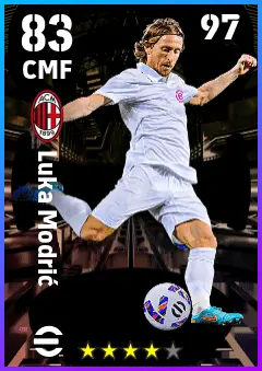 Luka Modric eFootball 2026 player card — 83 OVR CMF