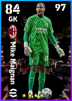 Mike Maignan eFootball 2026 player card — 84 OVR GK