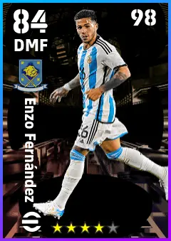 Enzo Fernandez eFootball 2026 player card — 84 OVR DMF