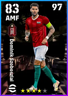 Dominik Szoboszlai eFootball 2026 player card — 83 OVR AMF