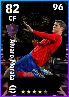 Alvaro Morata eFootball 2026 player card — 82 OVR CF