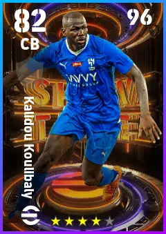 Kalidou Koulibaly eFootball 2026 player card — 82 OVR CB