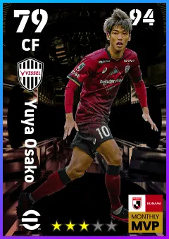 Yuya Osako eFootball 2026 player card — 79 OVR CF
