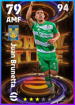 Juan Brunetta eFootball 2026 player card — 79 OVR AMF