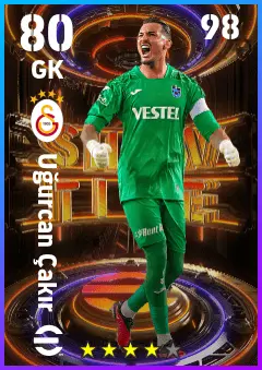 Ugurcan Cakir eFootball 2026 player card — 80 OVR GK