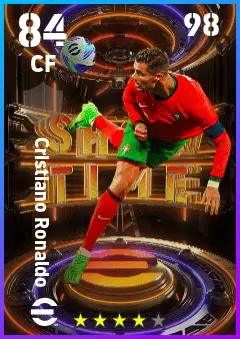 Cristiano Ronaldo eFootball 2026 player card — 84 OVR CF