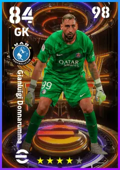 Gianluigi Donnarumma eFootball 2026 player card — 84 OVR GK
