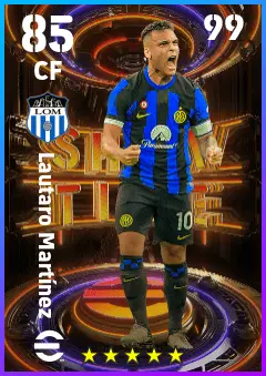 Lautaro Martinez eFootball 2026 player card — 85 OVR CF