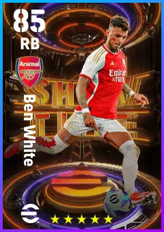 Ben White eFootball 2026 player card — 85 OVR RB
