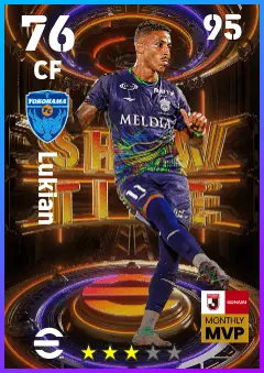 Lukian eFootball 2026 player card — 76 OVR CF