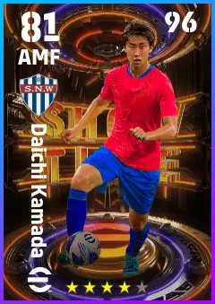 Daichi Kamada eFootball 2026 player card — 81 OVR AMF