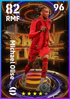 Michael Olise eFootball 2026 player card — 82 OVR RMF