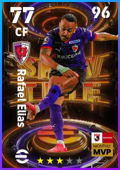 Rafael Elias eFootball 2026 player card — 77 OVR CF