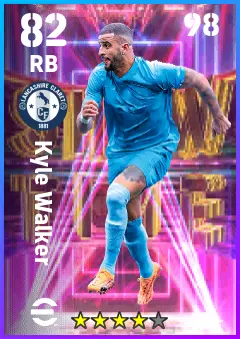 Kyle Walker eFootball 2026 player card — 82 OVR RB