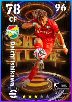 Daichi Ishikawa eFootball 2026 player card — 78 OVR CF