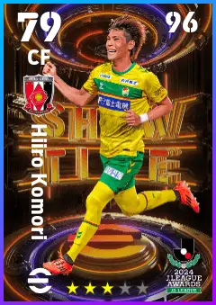 Hiiro Komori eFootball 2026 player card — 79 OVR CF
