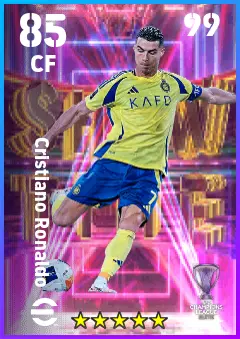 Cristiano Ronaldo eFootball 2026 player card — 85 OVR CF