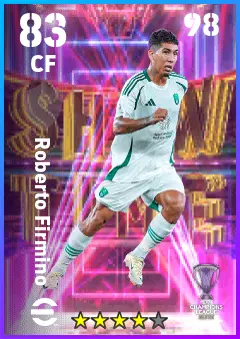Roberto Firmino eFootball 2026 player card — 83 OVR CF
