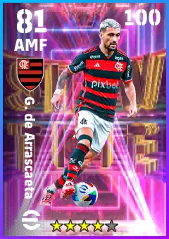 G. de Arrascaeta eFootball 2026 player card — 81 OVR AMF