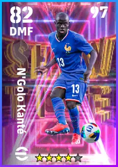 N Golo Kante eFootball 2026 player card — 82 OVR DMF
