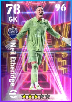 Neil Etheridge eFootball 2026 player card — 78 OVR GK