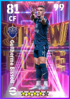 Guilherme Bissoli eFootball 2026 player card — 81 OVR CF