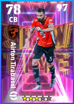 Airton Tirabassi eFootball 2026 player card — 78 OVR CB