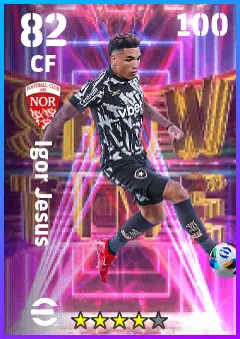 Igor Jesus eFootball 2026 player card — 82 OVR CF