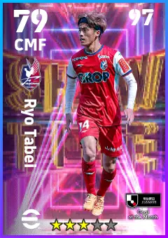 Ryo Tabei eFootball 2026 player card — 79 OVR CMF