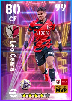 Leo Ceara eFootball 2026 player card — 80 OVR CF