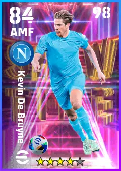 Kevin De Bruyne eFootball 2026 player card — 84 OVR AMF