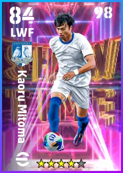 Kaoru Mitoma eFootball 2026 player card — 84 OVR LWF