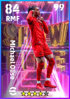 Michael Olise eFootball 2026 player card — 84 OVR RMF