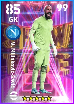 V. Milinkovic-Savic eFootball 2026 player card — 85 OVR GK