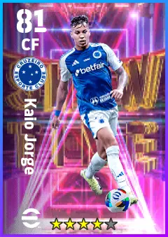Kaio Jorge eFootball 2026 player card — 81 OVR CF