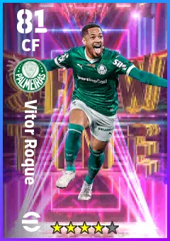 Vitor Roque eFootball 2026 player card — 81 OVR CF