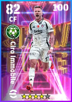 Ciro Immobile eFootball 2026 player card — 82 OVR CF